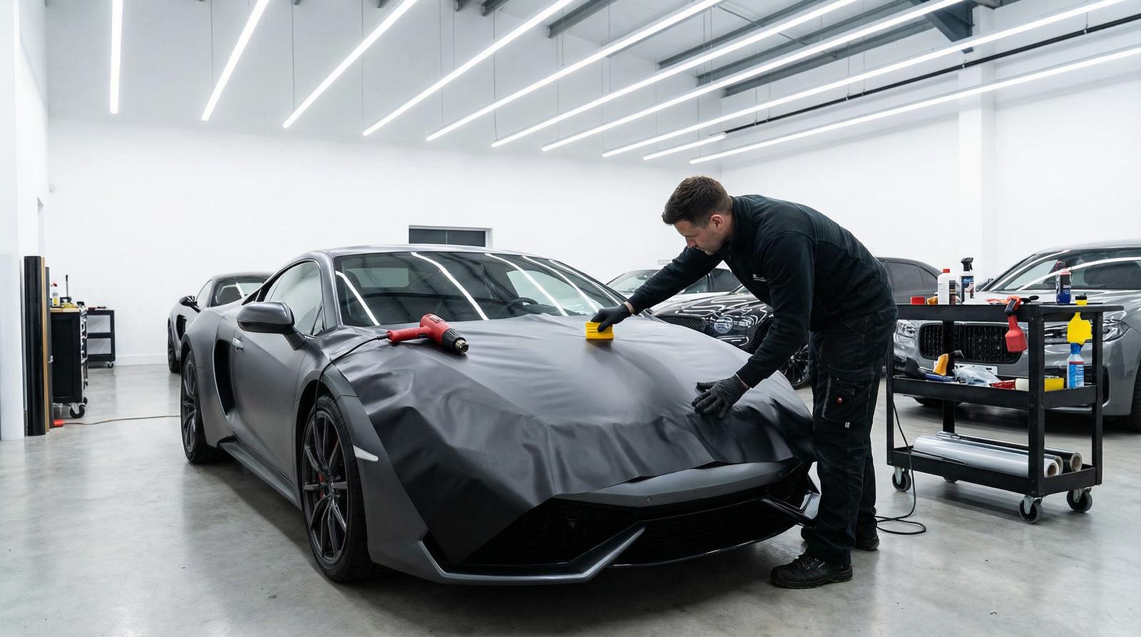 抖音揭秘车身贴膜改装视频